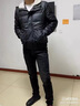 杰逊斯加厚保暖皮棉衣男冬季潮流羊羔毛领修身棉服皮衣外套男士痞帅棉袄 A368-PM9816黑色（单件外套） M （95-110斤） 实拍图