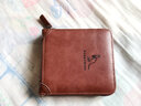 斌利袋鼠男士钱包短款防盗刷软皮拉链钱夹男复古质感时尚多功能驾驶证卡包 深咖色W98 实拍图