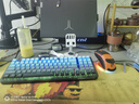 机械师K500F Pro客制化机械键盘 无线蓝牙gasket透明键盘 RGB全键热插拔办公游戏笔记本电脑键盘 【94键三模】青葱绿-GR银轴-RGB 实拍图