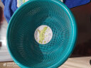 茶花洗菜篮子沥水篮塑料加厚滤水筛厨房客厅水果盆篮洗菜盆 30cm蓝色 实拍图