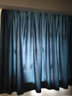 伊帘坊窗帘成品加密加厚仿亚麻棉麻纯色卧室客厅定制遮光窗帘布窗纱拼接窗帘 深蓝色 4.0米宽*2.7米高挂钩式可改高度 实拍图