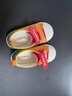 卡特兔童鞋幼儿园室内鞋早秋女童宝宝帆布鞋儿童软底机能鞋男童饼干鞋子 黄红橘 26 内长16.0cm 脚长15.0-15.5 实拍图