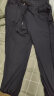 三福2024夏季男士纯色清凉小标抽绳休闲裤 运动长裤男480739 黑色束脚 L 晒单实拍图