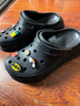 CROCS卡骆驰檀健次同款经典泡芙洞洞鞋轻便舒适男女同款花园鞋|207521 黑色-001(含智必星) 40 (250mm) 实拍图