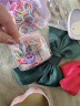 爱流行儿童发饰一次性橡皮筋不伤发小女孩扎头发皮筋送男朋友女童宝宝强拉不断黑色发圈头饰 500根加厚款大号彩色罐装 实拍图