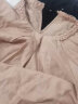 茵曼（INMAN）清麻系列莱赛尔提花衬衫2024夏季女装新款圆领宽松插肩袖上衣 浅咖色 S 晒单实拍图