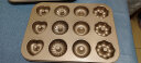 千团精工12孔四花甜甜圈烤盘单孔直径7cm蛋糕烘焙模具家用烤箱烤盘 晒单实拍图