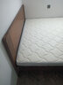 沃尔福 【现货闪发】床 橡胶木实木床简约单人床卧室家具北欧主卧双人床 深咖色+10cm乳胶床垫 1800mm*2000mm 实拍图
