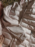 雪中飞轻薄鹅绒羽绒服女士2025新款卫衣拼接时尚保暖百搭秋冬保暖外套 粉色 M 170/100-110斤 实拍图