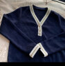 欧莎（OSA）长袖针织连衣裙女23年新款高腰小香风套装毛衣裙子 藏蓝色C XS 实拍图
