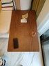 韵存家居 书桌 多功能实木书桌 小户型客厅办公桌 客厅沙发边几 实木书桌【胡桃色】 【进口白蜡木+高度64cm】 实拍图