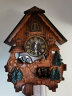 汉时（Hense）布谷鸟挂钟咕咕钟创意实木挂表客厅时钟报时挂表复古装饰钟表HP26 棕色罗马数字 实拍图