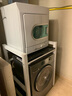 宗霸 洗衣机置物架滚筒烘干机置地洗碗机阳台洗衣机可定制叠放架子 【加固款·稳定承重】黑架白板 实拍图