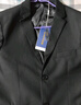 罗蒙（ROMON）西服套装男士小西装外套职业正装修身休闲伴郎服 灰色4XL 实拍图