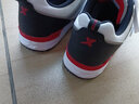 特步男鞋跑步鞋子男秋冬季皮面运动休闲鞋复古防滑耐磨旅游轻便慢跑鞋 白黑灰-067 43 实拍图