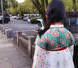 罗蒙儿童汉服春秋季女童唐装中国风女孩古装毕业演出服 敦煌橘 140 实拍图