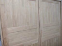 巧诺飞花 实木衣柜推拉门松木简约现代双门移门卧室家用衣橱组装收纳储物 180宽58厚200高（原木无漆） 实拍图