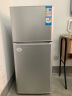 海尔（Haier）家用小型电冰箱双两门118L/123升宿舍出租房宿舍节能省电工程冷藏冷冻公寓 黑金净化 【三级能效】118升+黑金净化 实拍图