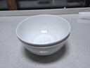 晟普（shengpu）唐山骨瓷碗家用纯白陶瓷饭碗微波炉米饭碗面碗汤碗粥碗吃饭碗餐具 7英寸奥碗大面碗【2个装】 实拍图