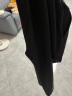 浪莎双扣西装裤女夏季新款高腰垂感显瘦阔腿裤宽松休闲直筒拖地裤子 X030夏款黑色-双扣常规款 2XL 【建议126-135斤】 实拍图