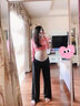优美珍（YOUMEIZHEN）日本孕妇裤孕妇阔腿裤夏季薄款冰丝外穿早期女孕妇装大码孕妇装 黑色 M（90-115斤） 实拍图