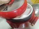 韩派电压力锅三格鸳鸯锅家用高压双胆电饭煲大容量多功能智能高压力电饭煲鸳鸯胆火锅压力锅 【韩派红】陶瓷釉三格胆+陶瓷釉不沾胆+蒸盘 4L 实拍图