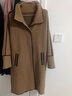 啄木鸟（TUCANO）妈妈冬装外套女洋气双面呢子大衣2024秋冬新款中老年女装毛呢外套 卡其色 2XL （建议130-145斤） 实拍图