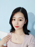 尚诗曼轻奢品牌永恒之心项链女镶钻爱心吊坠锁骨链可刻字生日礼物送女友 【七仓直发】永恒之心项链白锆款 实拍图
