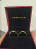中国黄金（CHINA GOLD）黄金戒指男女款足金双生结情侣对戒求婚结婚情人节生日礼物送女友 双生结戒指-情侣一对 晒单实拍图