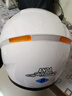 AD新国标电动车头盔男女士四季通用电瓶车安全帽男款冬季保暖围巾全盔女款防雾轻便3C认证摩托车头盔 新国标B【白色】黑茶 实拍图