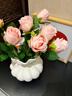 京东鲜花高档玫瑰花8支逼真仿真花花束摆设客厅餐桌装饰摆件拍照摄影道具 实拍图