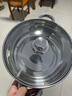 Debo 德铂汤蒸锅不锈钢多用双层蒸汤锅电磁炉明火通用 单层汤锅 26cm 4L 实拍图