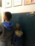 磁善家 黑板墙贴双层儿童黑板墙家用无尘黑板贴画画板写字板 孔雀绿 120*120cm 实拍图