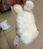 DRACO ins可爱仓鼠书包挂件熊猫兔子小公仔包包吊坠毛绒玩具小号娃娃女孩礼物 白兔子 13厘米球球挂件 实拍图