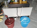 瓷牌茗茶具功夫茶具茶盘实木家用整套四合一电热炉茶台茶托盘排水式仿乌金石 招财进宝变色4合1+兔毫蓝自动 实拍图