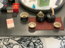 祥业 功夫茶具套装家用小套茶杯高档轻奢客厅办公室会客茶盘泡茶壶 黑陶落雁提梁壶套+长方黑茶盘 9件 实拍图