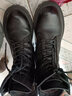 Vistline马丁靴女英伦牛皮复古秋冬季加绒加厚保暖靴子女小皮靴百搭中筒靴 黑色(加绒) 37 实拍图