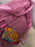 奥利帝克（OLIDIK）旅行包大容量手提轻便短途旅行袋可套拉杆行李包女士待产包收纳包 桃红粉/小号 实拍图