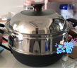 古釜 双耳铸铁炒锅平底炒菜锅无涂层电磁炉燃气灶通用加深加厚炖菜锅 30CM平底 （1-3人用） 30cm 实拍图