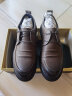 VOLO犀牛男鞋商务休闲皮鞋男士软皮软底舒适正装皮鞋 灰色 39  实拍图
