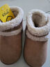 B.Duck小黄鸭童鞋儿童棉靴冬季男女童宝宝加绒保暖毛绒短靴6804棕米22 实拍图