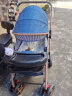 豪威婴儿车0-3-6岁可坐可躺婴儿车轻便可折叠高景观双向儿童手推车 牛仔蓝【橡胶车轮】至尊款 实拍图