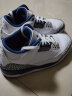 耐克（NIKE）Air Jordan 3 Retro AJ3乔3 白灰 白蓝 男女情侣复古篮球鞋 CT8532-148 42.5 晒单实拍图