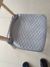 柏织盖四季田园毛绒椅垫办公室薄座椅垫防滑餐椅垫电脑椅子坐垫 新款--灰45*45加绑带 实拍图