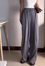浪莎冰丝阔腿裤女夏季高腰垂感直筒棉麻休闲裤子日系山本裤女装慵懒风 实拍图