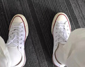 匡威（Converse）1970s男女鞋经典三星标低帮情侣帆布鞋运动休闲板鞋学生鞋多巴胺 162065C  白低 35 /3 实拍图