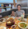 Gap女装夏季纯棉镂空字母印花logo短袖T恤宽松上衣546498 灰色 160/80A(S)亚洲尺码 实拍图