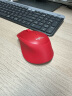 罗技（Logitech）M280 M275无线鼠标 笔记本电脑商务办公鼠标人体工学鼠标USB右手鼠标 M280 红色(升级舒适材质) 实拍图
