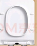 沐牌（MUUPEG）沐牌加厚方形脲醛马桶盖通用方型老式配件家用梯形厕所板坐便盖板 方形A款PP料+金属快拆 实拍图