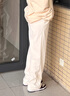 翊尚美休闲裤女2025秋冬新款潮流宽松高腰裤子女加绒加厚小个子阔腿裤 米白色【春秋薄款】 均码 【适合80-140斤】 实拍图
